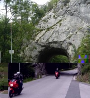 Klobenstein-Tunnel, weiter nach Koessen/Tirol