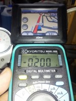 Geraet beim Einschalten, Satelliten-Ortung laeuft