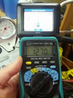 Geraet ist fahrbereit, Position und Route sind berechnet