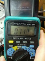 Geraet ist ausgeschaltet, jedoch im Stand-By Modus und die interne Batterie wird geladen